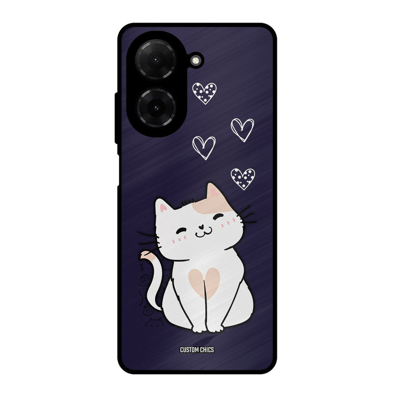 Cute Kitten Poco C71 Mobile Back Cover - Cute PrintShield Case