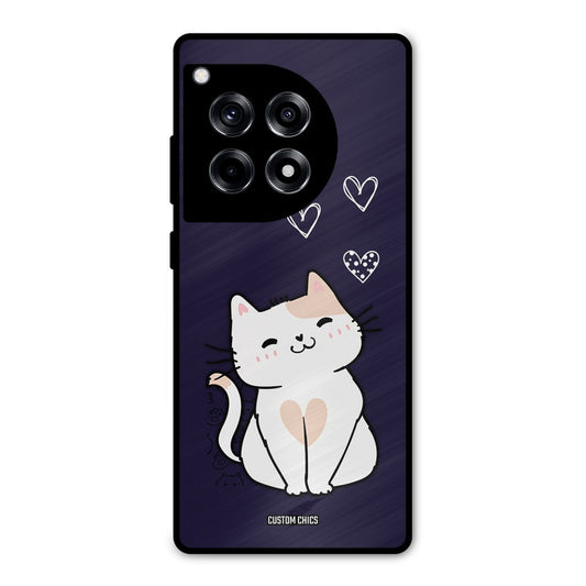 Cute Kitten OnePlus 12R Mobile Back Cover - Cute PrintShield Case