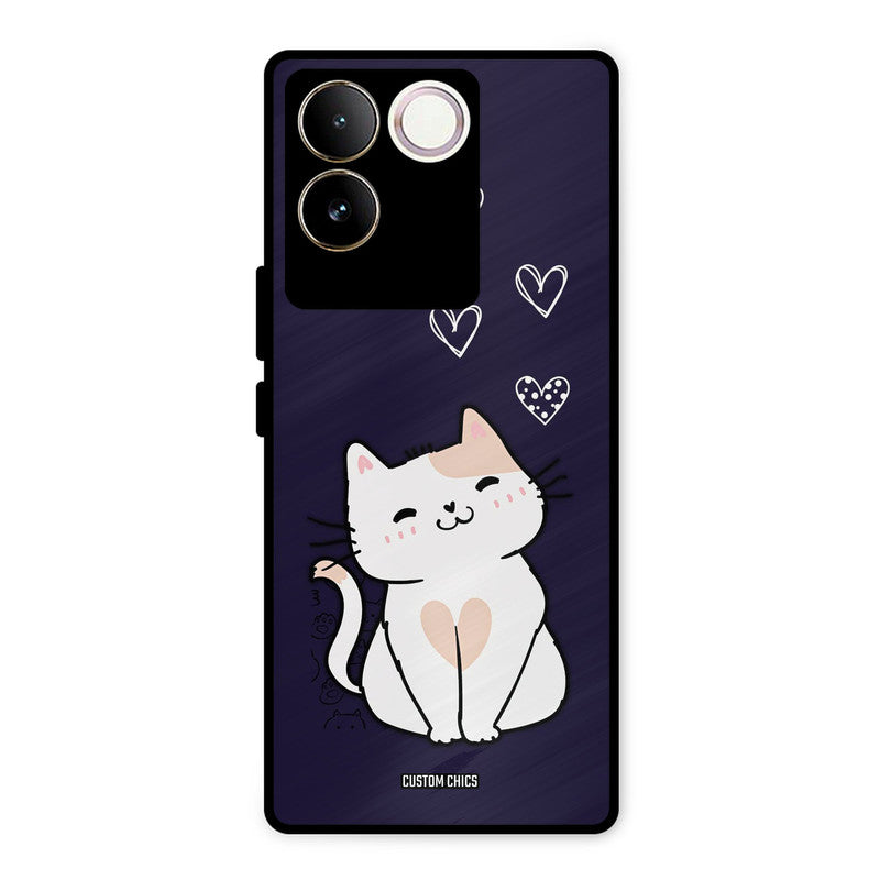 Cute Kitten Vivo T2 Pro Mobile Back Cover - Cute PrintShield Case