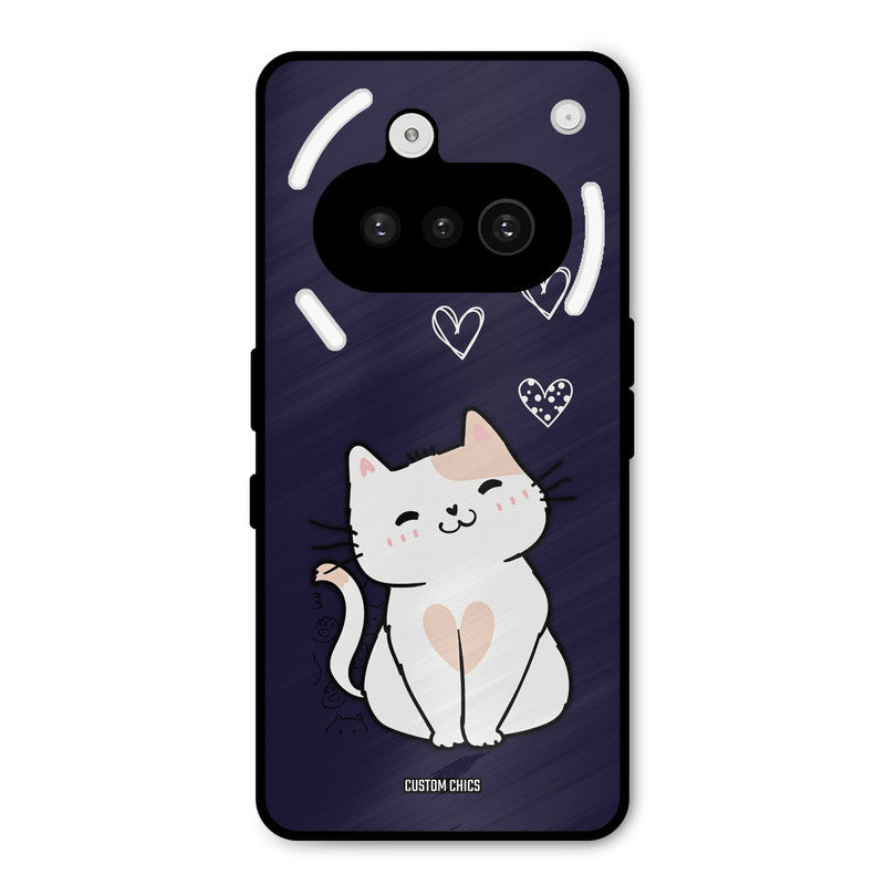 Cute Kitten Nothing Phone 3A Mobile Back Cover - Cute PrintShield Case