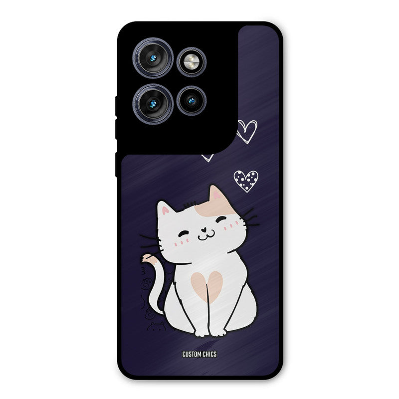 Cute Kitten Motorola Edge 50 Neo Mobile Back Cover - Cute PrintShield Case