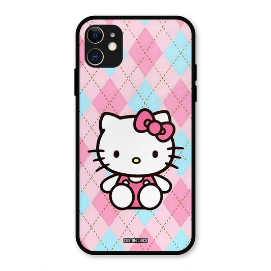 Cute Kitty Pattern iPhone 11 Mobile Back Cover - Cute PrintShield Case