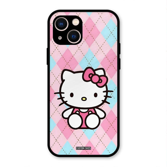 Cute Kitty Pattern iPhone 13 Mobile Back Cover - Cute PrintShield Case