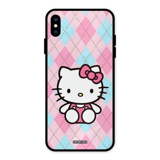 Cute Kitty Pattern iPhone XS Max Mobile Back Cover - Cute PrintShield Case