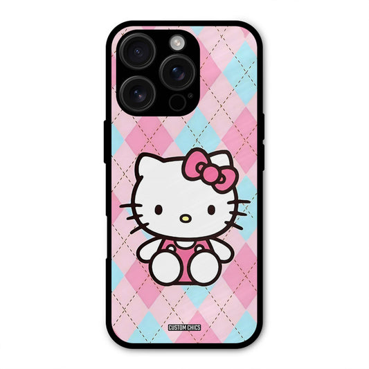 Cute Kitty Pattern iPhone 16 Pro Max Mobile Back Cover - Cute PrintShield Case