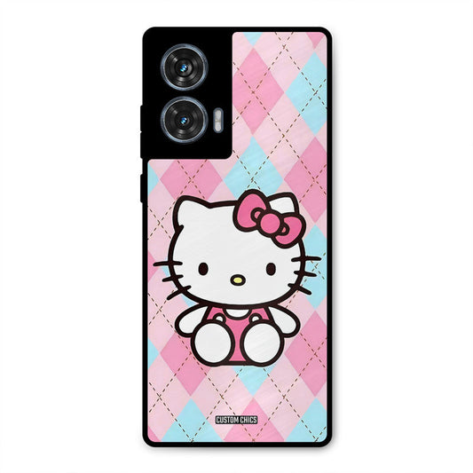 Cute Kitty Pattern Moto G96 Mobile Back Cover - Cute PrintShield Case