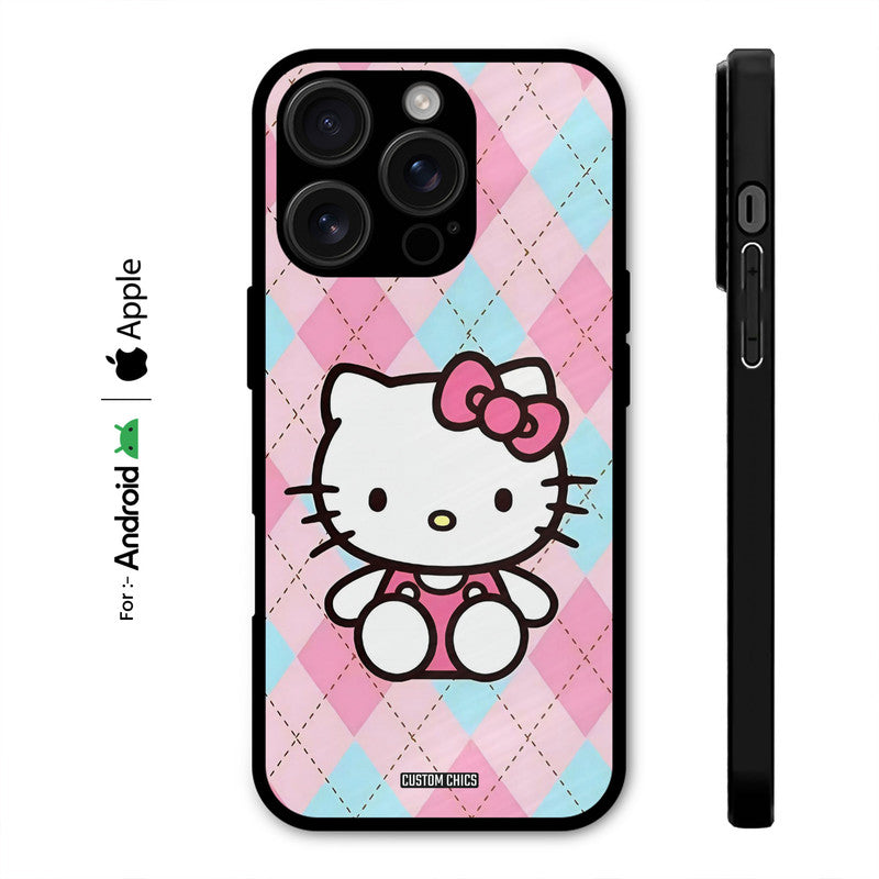 Cute Kitty Pattern Case – Premium PrintShield Mobile Cover