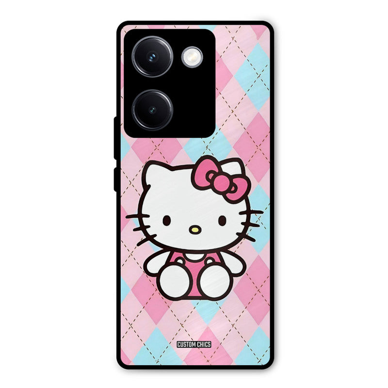 Cute Kitty Pattern Vivo Y300 Plus Mobile Back Cover - Cute PrintShield Case