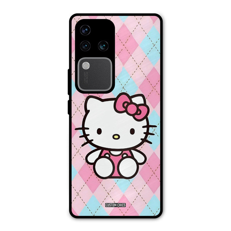 Cute Kitty Pattern Vivo V30 Pro Mobile Back Cover - Cute PrintShield Case