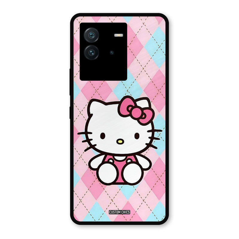 Cute Kitty Pattern iQoo Neo 6 Mobile Back Cover - Cute PrintShield Case