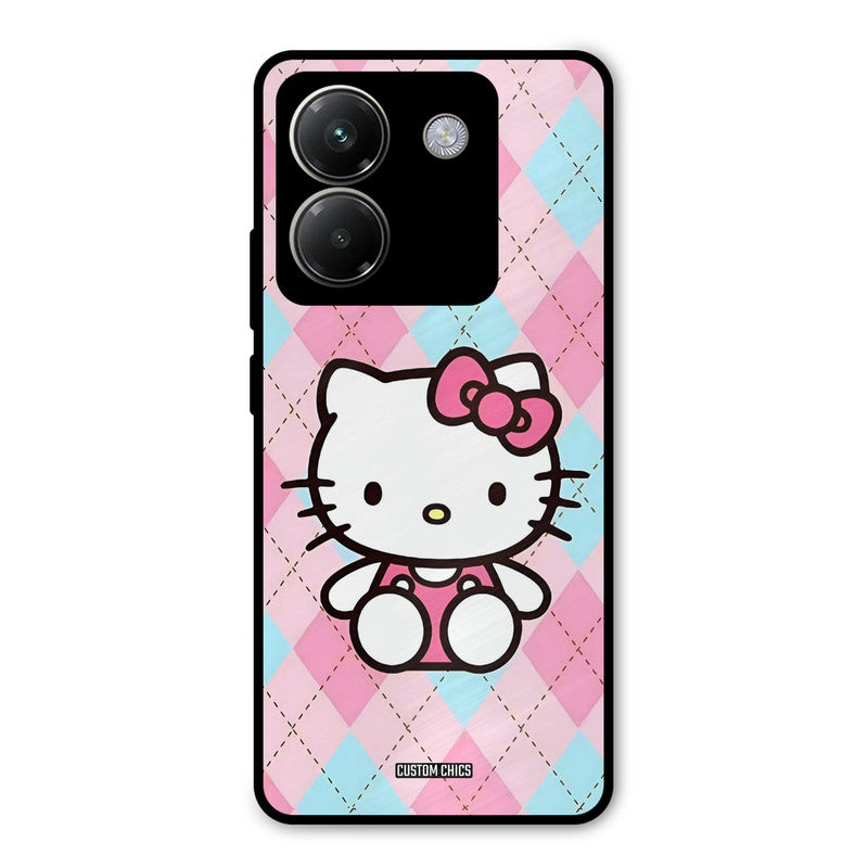Cute Kitty Pattern Poco M7 Pro Mobile Back Cover - Cute PrintShield Case