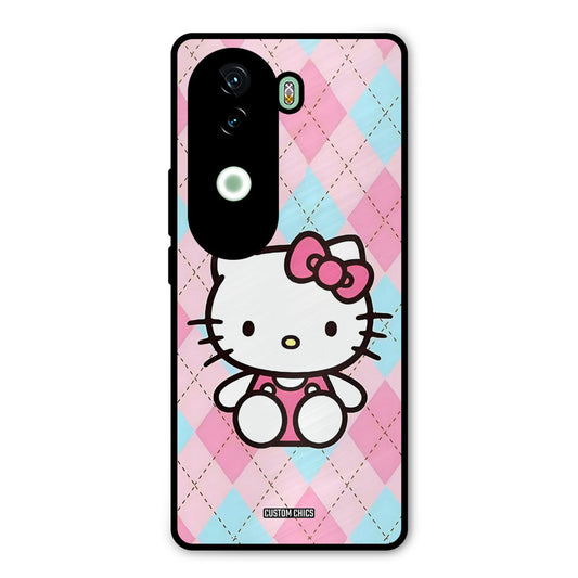 Cute Kitty Pattern Vivo V40e Mobile Back Cover - Cute PrintShield Case