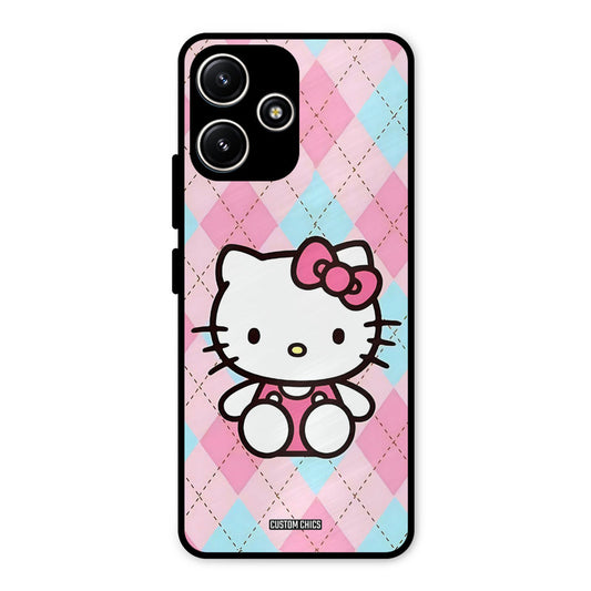 Cute Kitty Pattern Redmi 12 5G Mobile Back Cover - Cute PrintShield Case