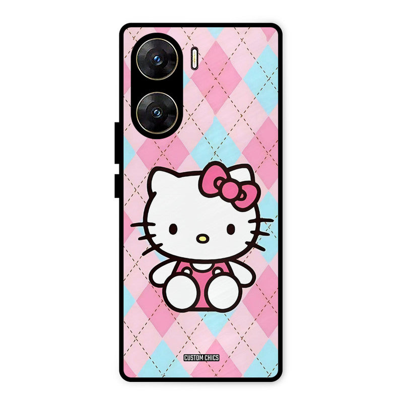 Cute Kitty Pattern Vivo V29e Mobile Back Cover - Cute PrintShield Case
