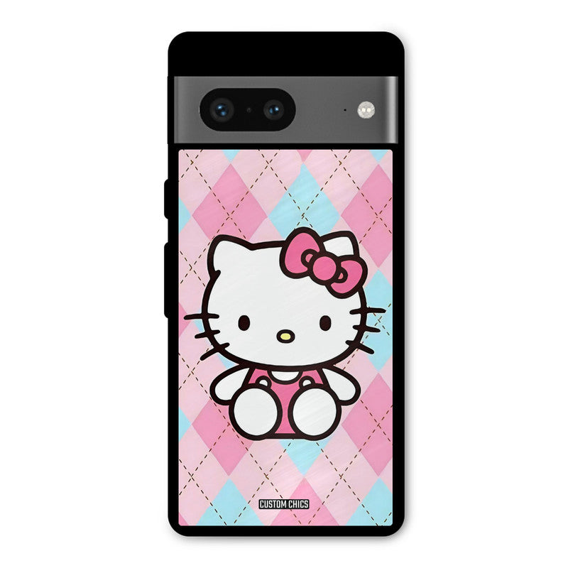 Cute Kitty Pattern Google Pixel 7 Mobile Back Cover - Cute PrintShield Case
