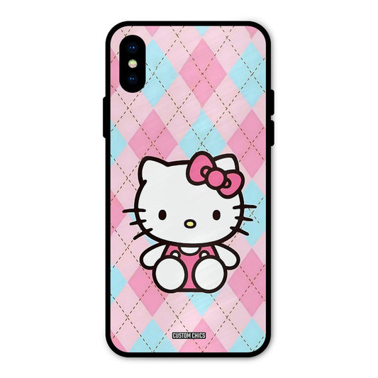 Cute Kitty Pattern iPhone X Mobile Back Cover - Cute PrintShield Case