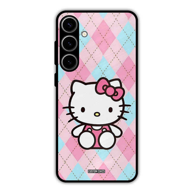 Cute Kitty Pattern Samsung Galaxy S24 Plus Mobile Back Cover - Cute PrintShield Case