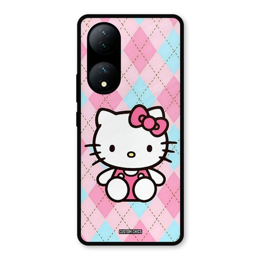 Cute Kitty Pattern Vivo Y100 Mobile Back Cover - Cute PrintShield Case