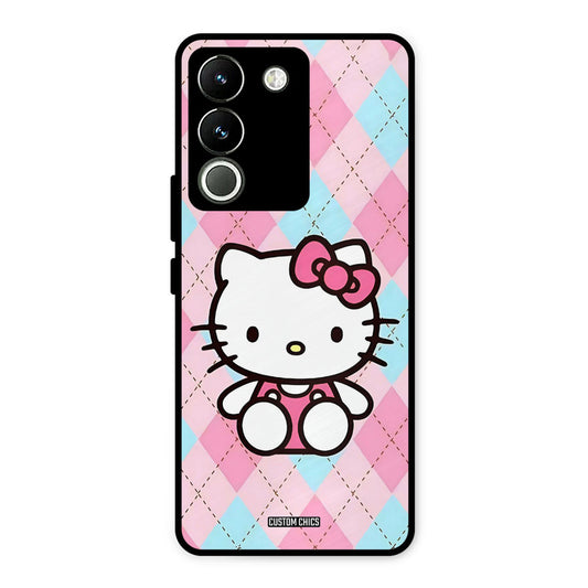 Cute Kitty Pattern Vivo Y200 Mobile Back Cover - Cute PrintShield Case