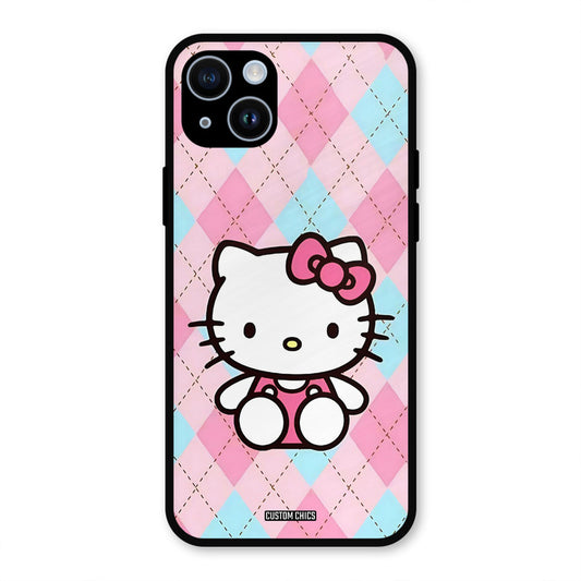 Cute Kitty Pattern iPhone 14 Mobile Back Cover - Cute PrintShield Case