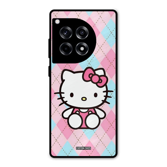 Cute Kitty Pattern OnePlus 12R Mobile Back Cover - Cute PrintShield Case