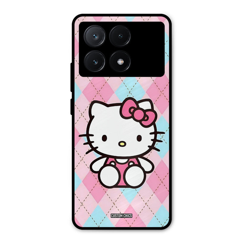Cute Kitty Pattern Poco X6 Pro Mobile Back Cover - Cute PrintShield Case
