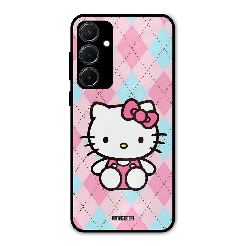 Cute Kitty Pattern Samsung Galaxy A35 5G Mobile Back Cover - Cute PrintShield Case