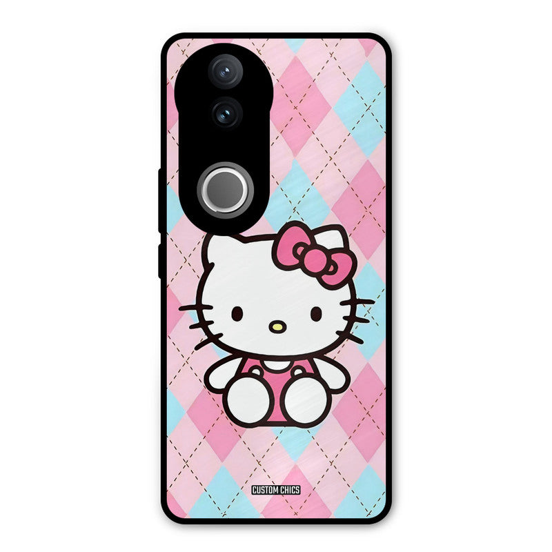 Cute Kitty Pattern Vivo V50 Mobile Back Cover - Cute PrintShield Case