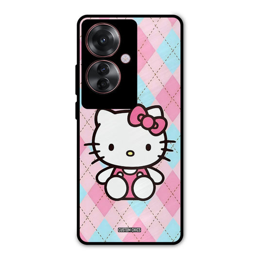 Cute Kitty Pattern Oppo F25 Pro Mobile Back Cover - Cute PrintShield Case