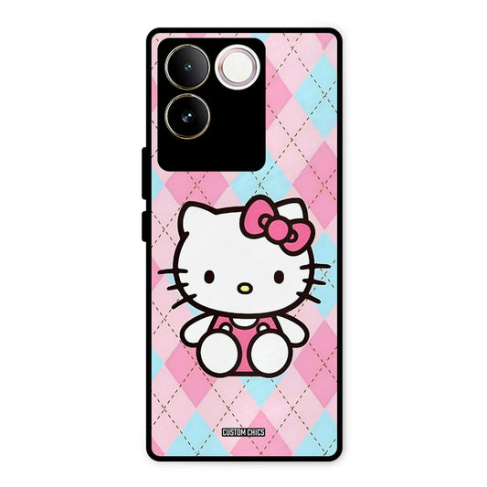Cute Kitty Pattern Vivo T2 Pro Mobile Back Cover - Cute PrintShield Case