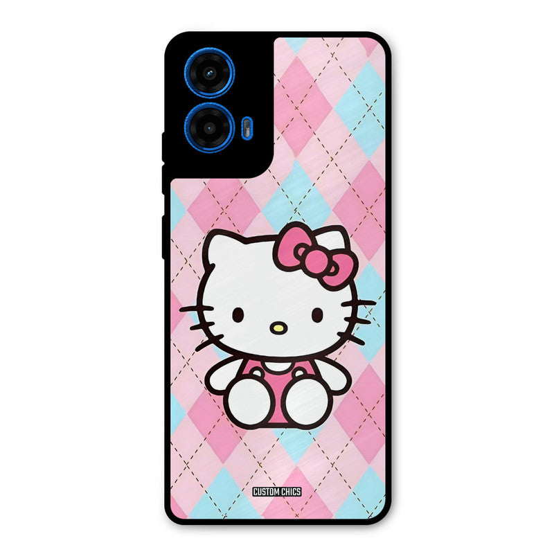 Cute Kitty Pattern Moto G45 Mobile Back Cover - Cute PrintShield Case