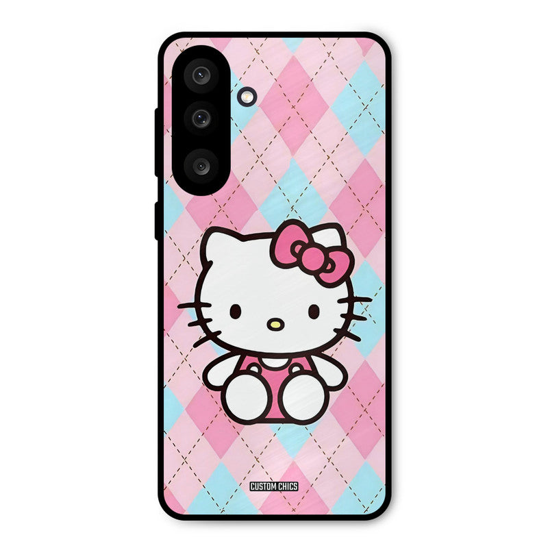 Cute Kitty Pattern Samsung Galaxy M56 Mobile Back Cover - Cute PrintShield Case