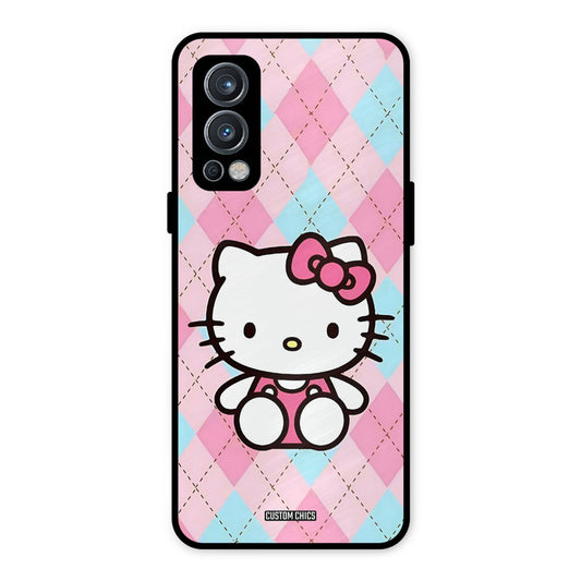 Cute Kitty Pattern OnePlus Nord 2 5G Mobile Back Cover - Cute PrintShield Case