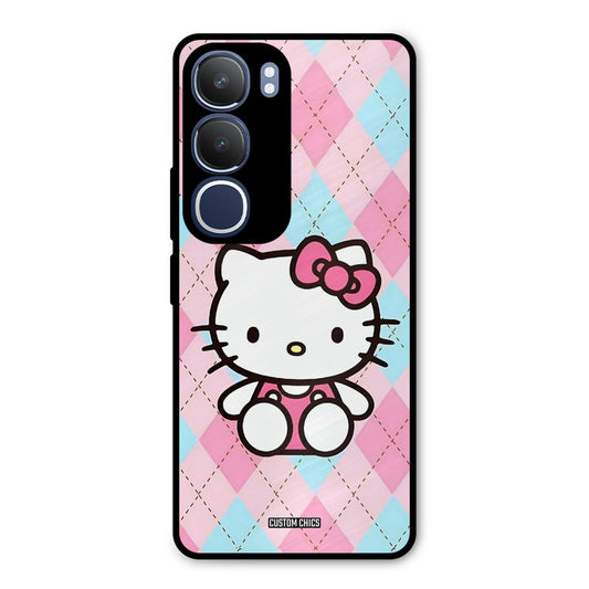 Cute Kitty Pattern Vivo Y29 Mobile Back Cover - Cute PrintShield Case