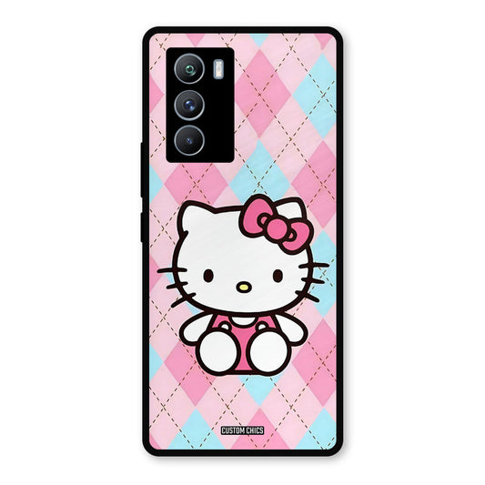 Cute Kitty Pattern iQOO 9SE Mobile Back Cover - Cute PrintShield Case