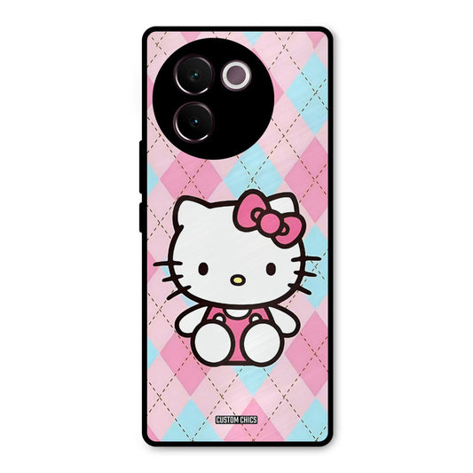 Cute Kitty Pattern Vivo V30e Mobile Back Cover - Cute PrintShield Case