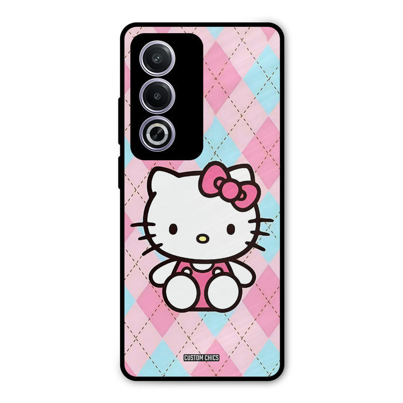Cute Kitty Pattern Oppo K12x Mobile Back Cover - Cute PrintShield Case