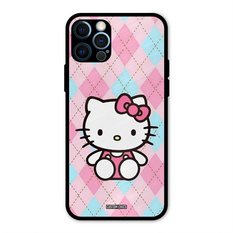 Cute Kitty Pattern iPhone 12 Pro Max Mobile Back Cover - Cute PrintShield Case