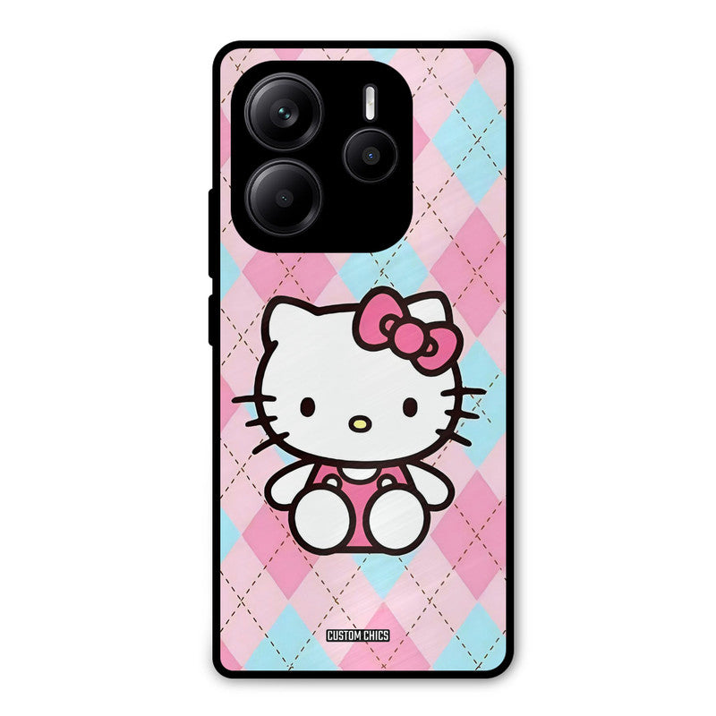 Cute Kitty Pattern Redmi Note 14 Mobile Back Cover - Cute PrintShield Case