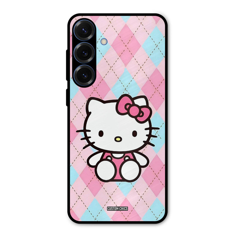 Cute Kitty Pattern Samsung Galaxy S25 Plus Mobile Back Cover - Cute PrintShield Case