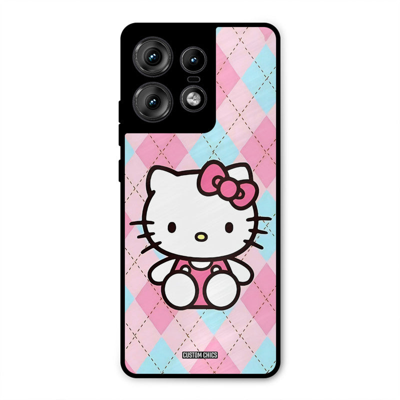 Cute Kitty Pattern Motorola Edge 50 Pro Mobile Back Cover - Cute PrintShield Case