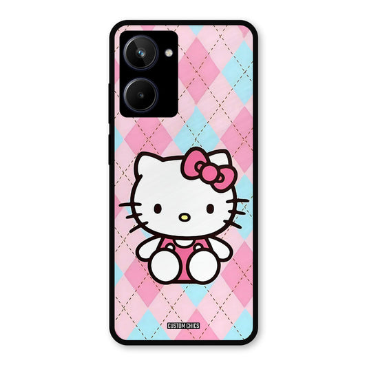 Cute Kitty Pattern Realme 10 Mobile Back Cover - Cute PrintShield Case
