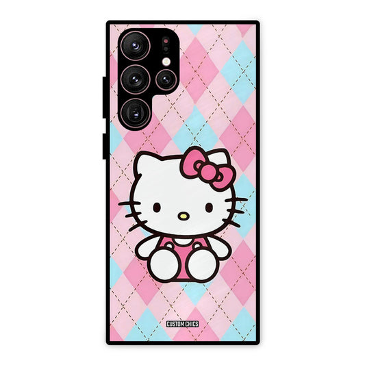 Cute Kitty Pattern Samsung Galaxy S22 Ultra Mobile Back Cover - Cute PrintShield Case