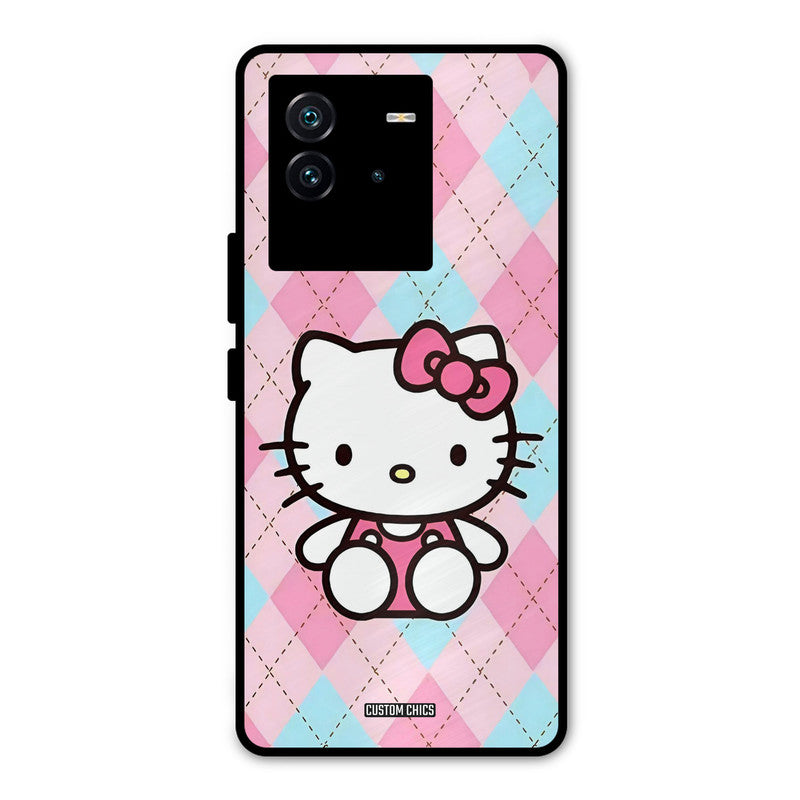 Cute Kitty Pattern iQOO Neo 6 5G Mobile Back Cover - Cute PrintShield Case