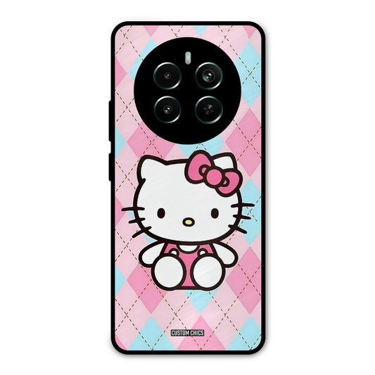 Cute Kitty Pattern Realme 12 Plus Mobile Back Cover - Cute PrintShield Case