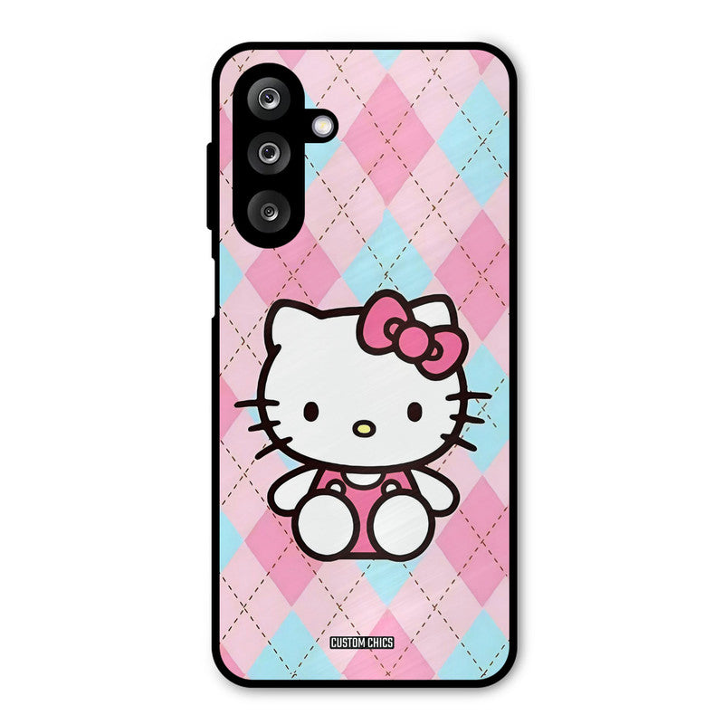 Cute Kitty Pattern Samsung Galaxy M36 Mobile Back Cover - Cute PrintShield Case