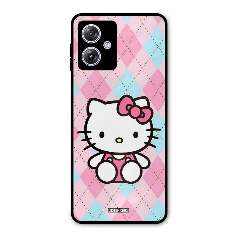 Cute Kitty Pattern Moto G54 Mobile Back Cover - Cute PrintShield Case