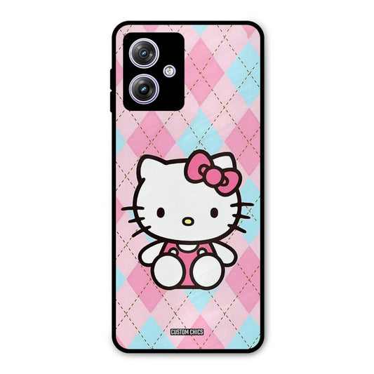 Cute Kitty Pattern Moto G54 Mobile Back Cover - Cute PrintShield Case