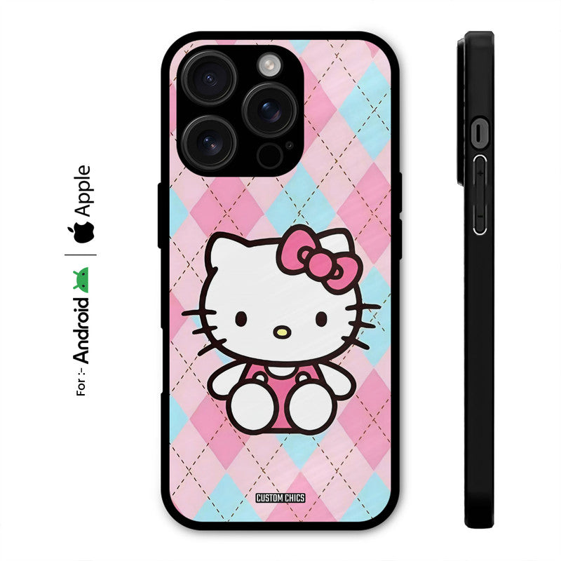 Cute Kitty Pattern Case – Premium PrintShield Mobile Cover