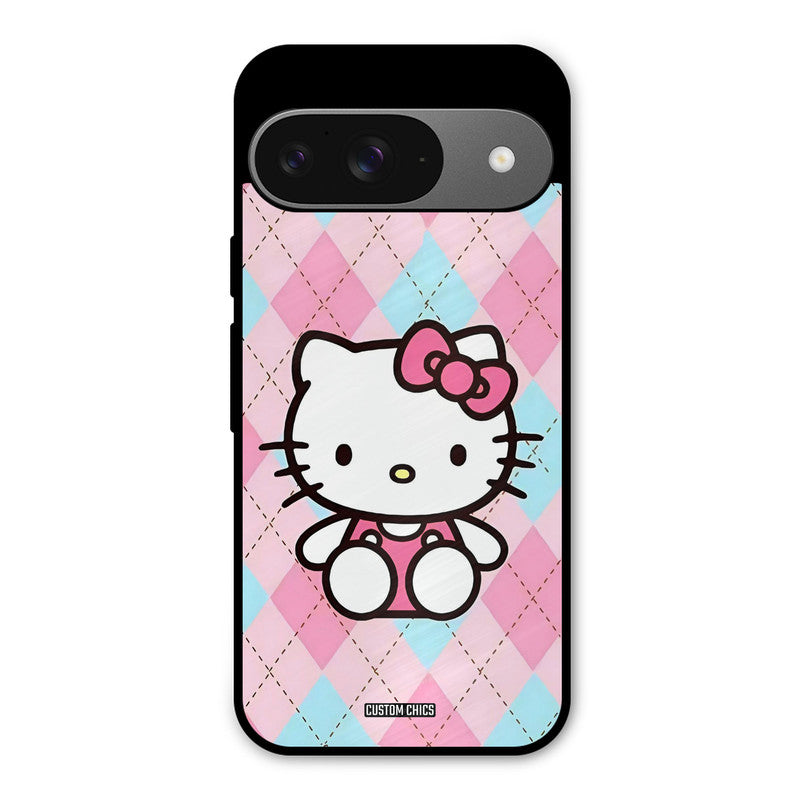 Cute Kitty Pattern Google Pixel 9 Mobile Back Cover - Cute PrintShield Case